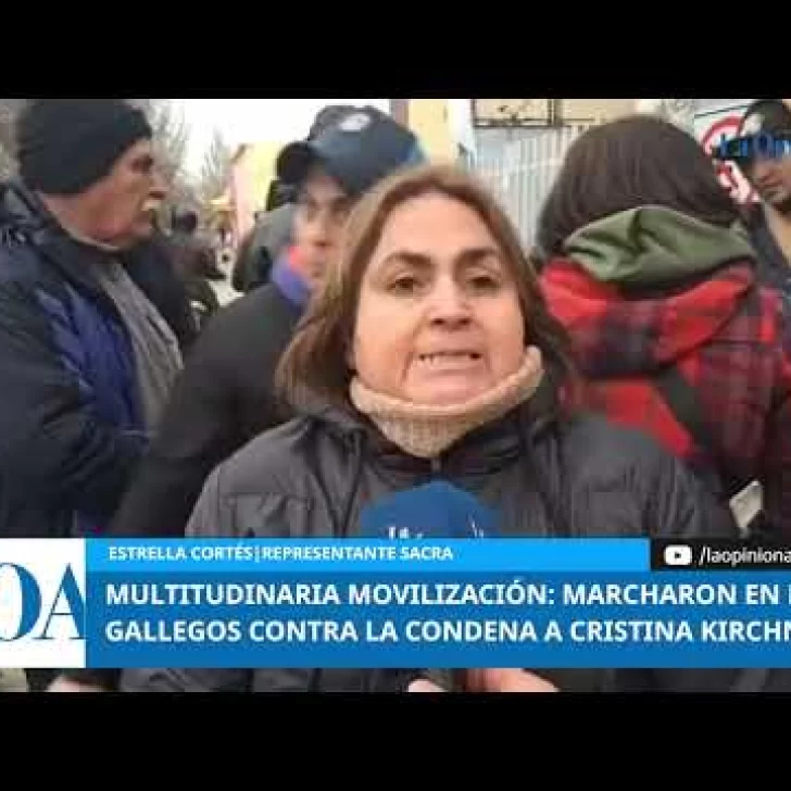 Estrella Cortes: “Cristina: te abrazamos y estamos con vos”