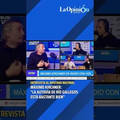 Máximo Kirchner habló sobre la autovía de Río Gallegos