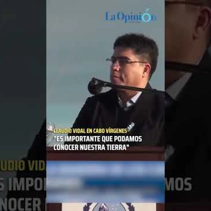 Claudio Vidal en Cabo Vírgenes: “Es importante que podamos conocer nuestra tierra”