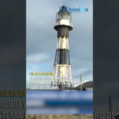 Claudio Vidal inauguró el sistema eléctrico en el faro de Cabo de Vírgenes