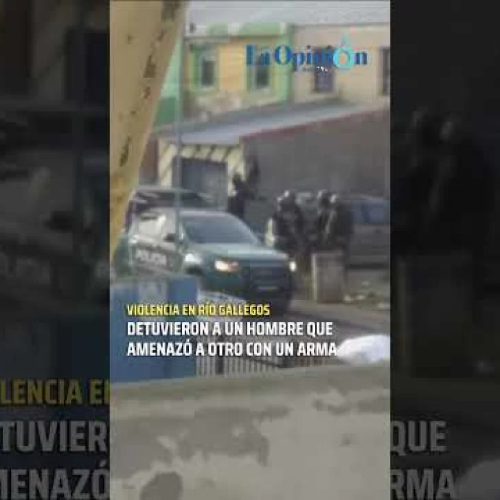 Detuvieron a un hombre que amenazó a otro con un arma en Río Gallegos