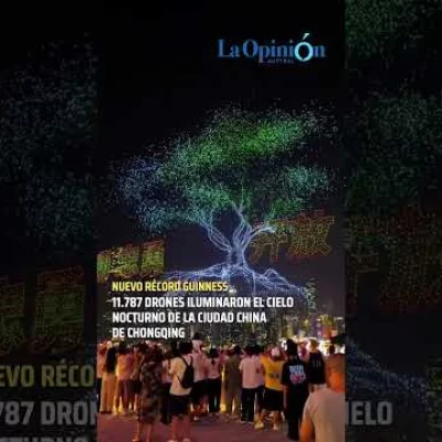 Récord mundial: China iluminó el cielo con 11 mil drones