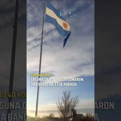 En Río Gallegos: donaron una bandera y la robaron 48 horas después
