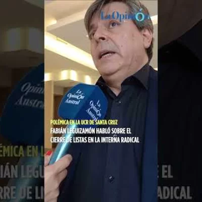 Fabián Leguizamón habló sobre el cierre de listas en la interna radical