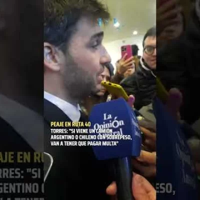 Torres defendió su proyecto de ley para cobrar peaje a los camioneros chilenos en la Ruta 40
