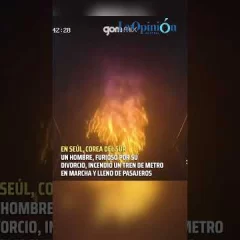 🔥 TERROR EN EL SUBTE DE SEÚL: PRENDIÓ FUEGO UN VAGÓN LLENO DE PASAJEROS