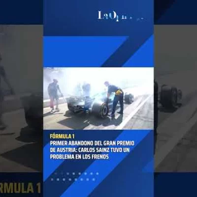 GP de Austria de F1: el auto de Carlos Sainz se incendió antes de la largada