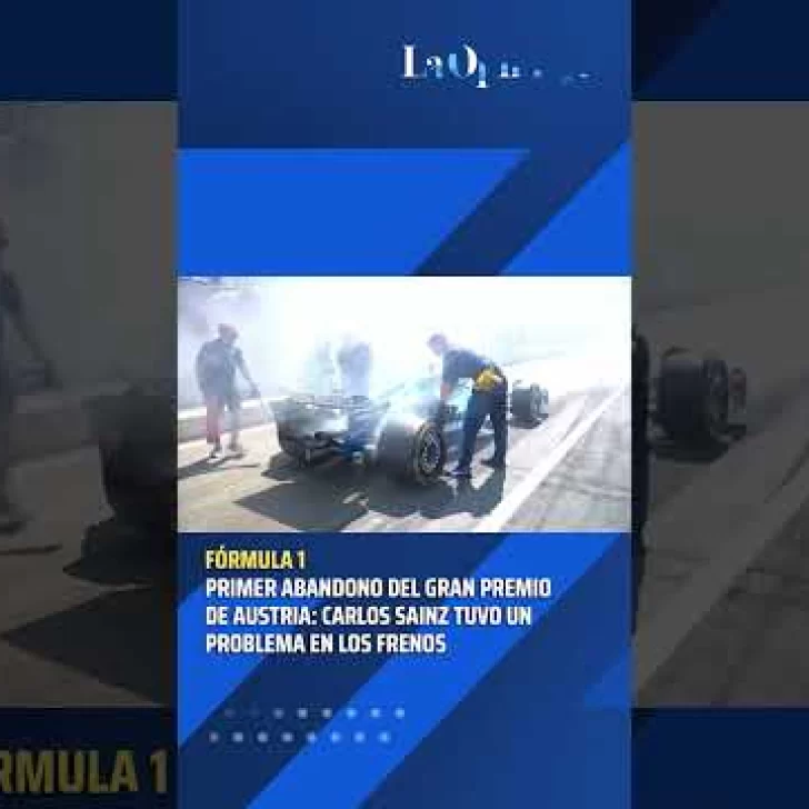 GP de Austria de F1: el auto de Carlos Sainz se incendió antes de la largada