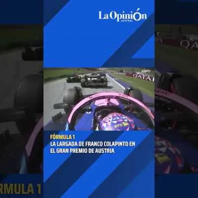 La largada de Colapinto en el GP de Austria: así esquivó el choque de Verstappen y Antonelli