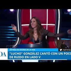 LUCHO GONZÁLEZ CANTÓ CON UN POCO DE RUIDO EN LADO V