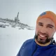 Video viral: corre en short en medio de la nieve en la costanera de Río Gallegos