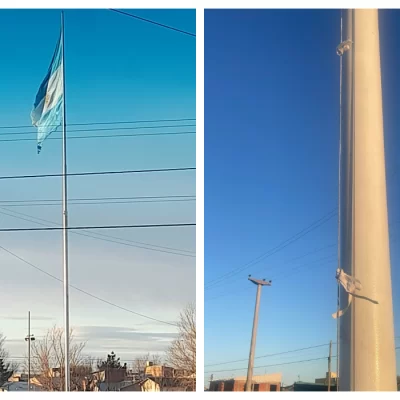 Donaron una bandera al barrio y fue robada: “Estamos muy tristes, nos robaron a todos los vecinos”