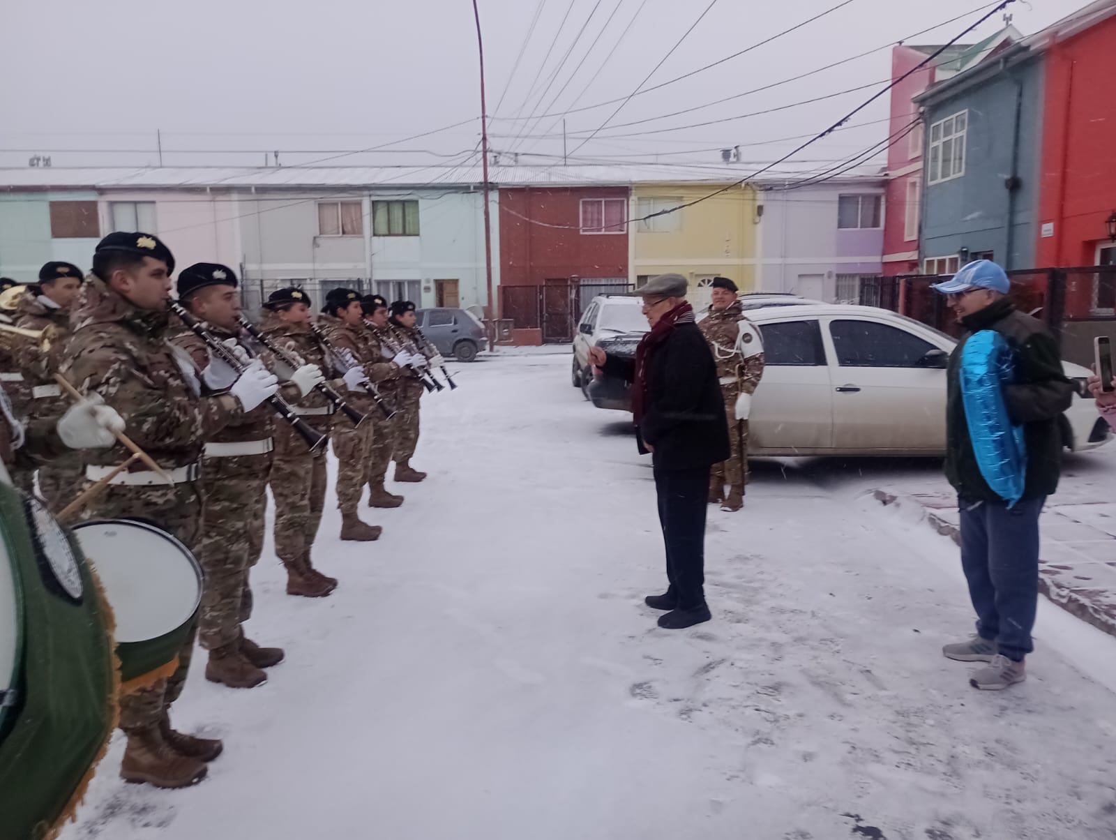  Godoy fue invitado a dirigir a la Banda del Regimiento de Infantería Mecanizada 24 