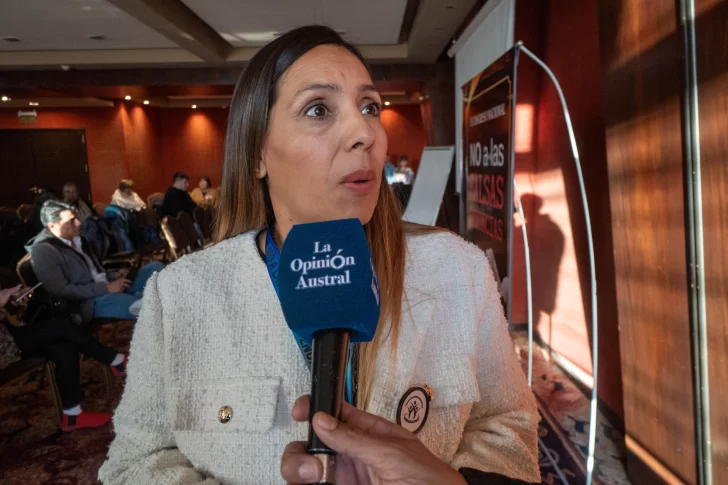  Andrea Guacci, referente de mujeres contra falsas denuncias. (FOTO: LEANDRO FRANCO/ LA OPINIÓN AUSTRAL)