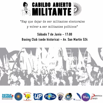 Agrupaciones políticas convocan a un “Cabildo Abierto Militante”
