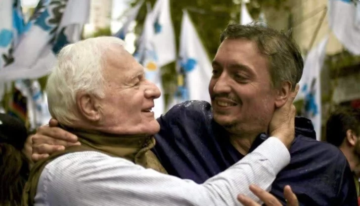  Periotti junto al diputado nacional Máximo Kirchner.