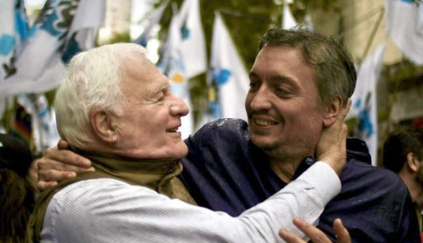  Periotti junto al diputado nacional Máximo Kirchner.