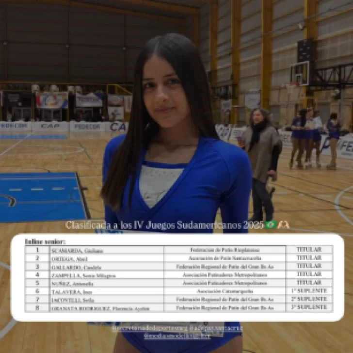 Abril Ortega confirmada en la Selección Argentina para el Sudamericano 2025