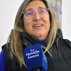 Claudia Dambrosio en el festejo del día del hincha celeste