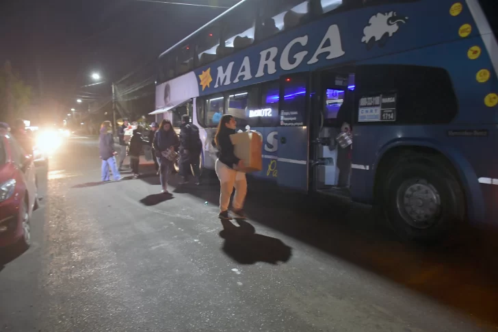  los colectivos llegarán a primera hora del miércoles. (Foto: José Silva/La Opinión Austral).
