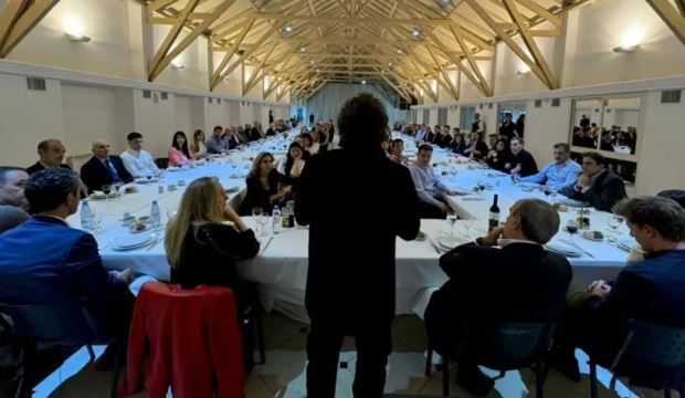  Javier Milei en el asado con 