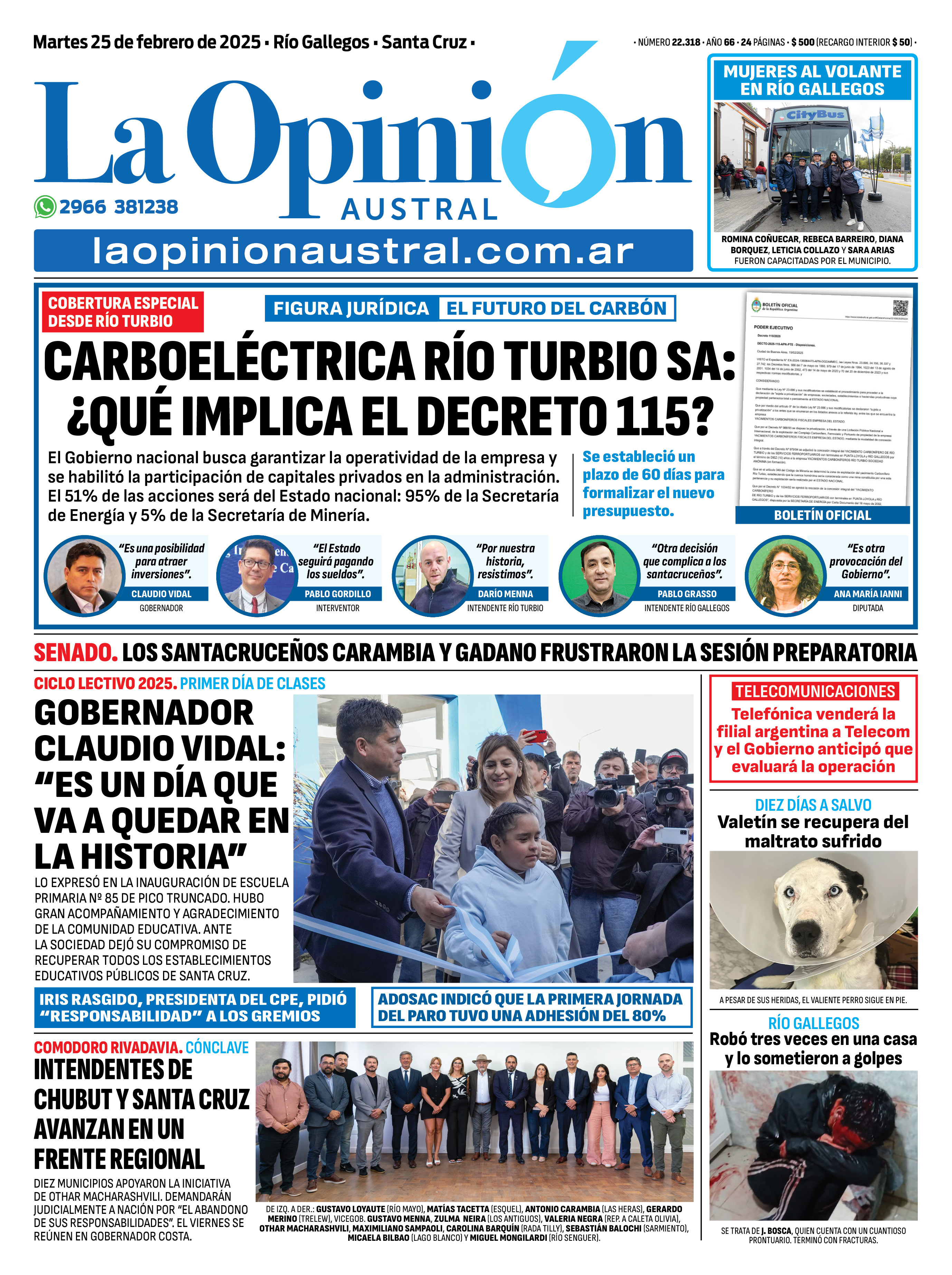  Portada de LOA del 25 de febrero pasado.
