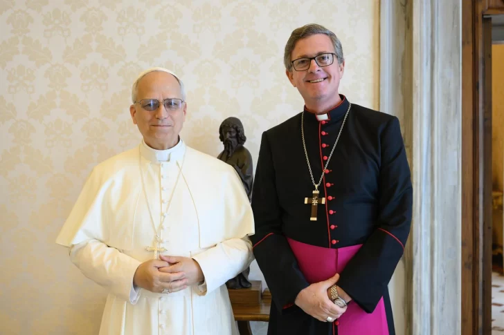 García Cuerva fue recibido por el papa León XIV en el Palacio Apostólico
