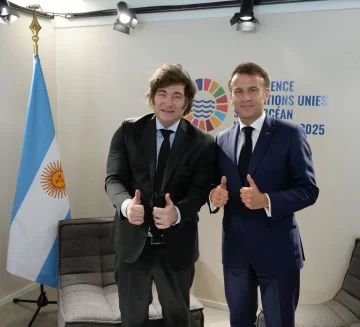 Antes de la cumbre sobre el clima, Javier Milei se reunió con Emmanuel Macron 