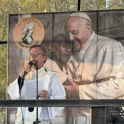 García Cuerva encabezó la inauguración de la Ciudad de la esperanza papa Francisco