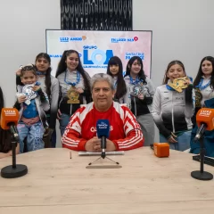 El patín patagónico brilla en Brasil y emociona en los estudios de LU12