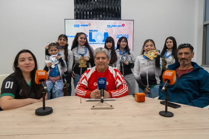 El patín patagónico brilla en Brasil y emociona en los estudios de LU12