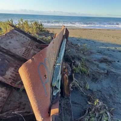 Daños del sismo en la pingüinera: mirador, destruido y los nidos, sepultados