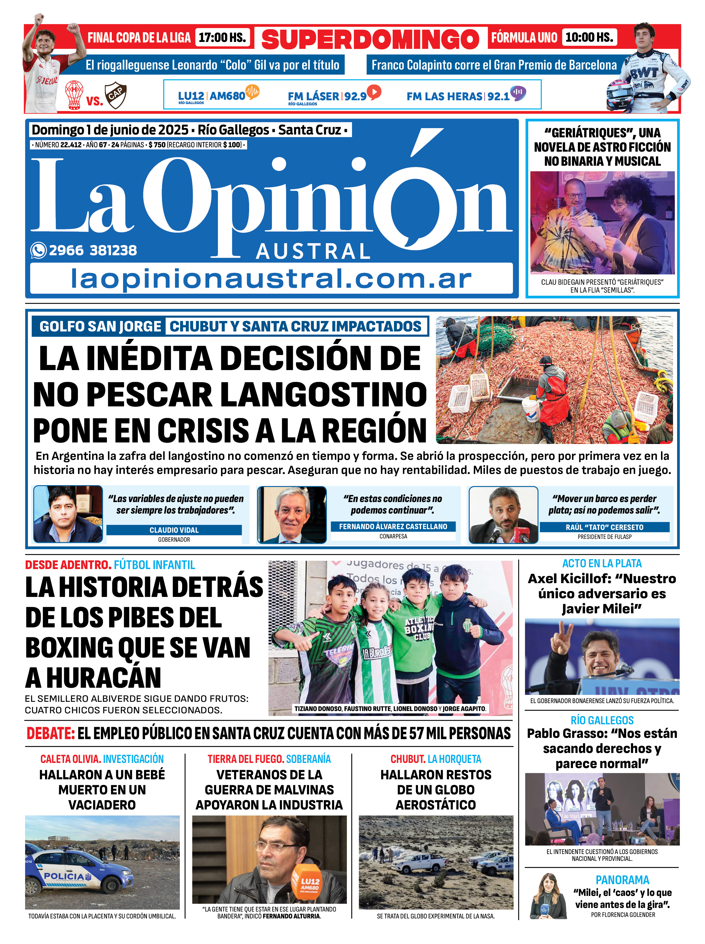  Tapa del 1 de junio.