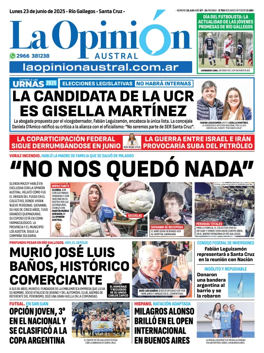  Portada de LOA del 23 de junio.