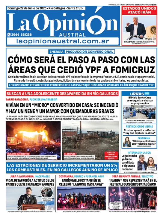 Tapa-de-La-Opinion-Austral-del-domingo-22-de-junio-de-2025-ypf-fomicruz-incendio-colectivo-estados-unidos-ataco-a-iran-544x728