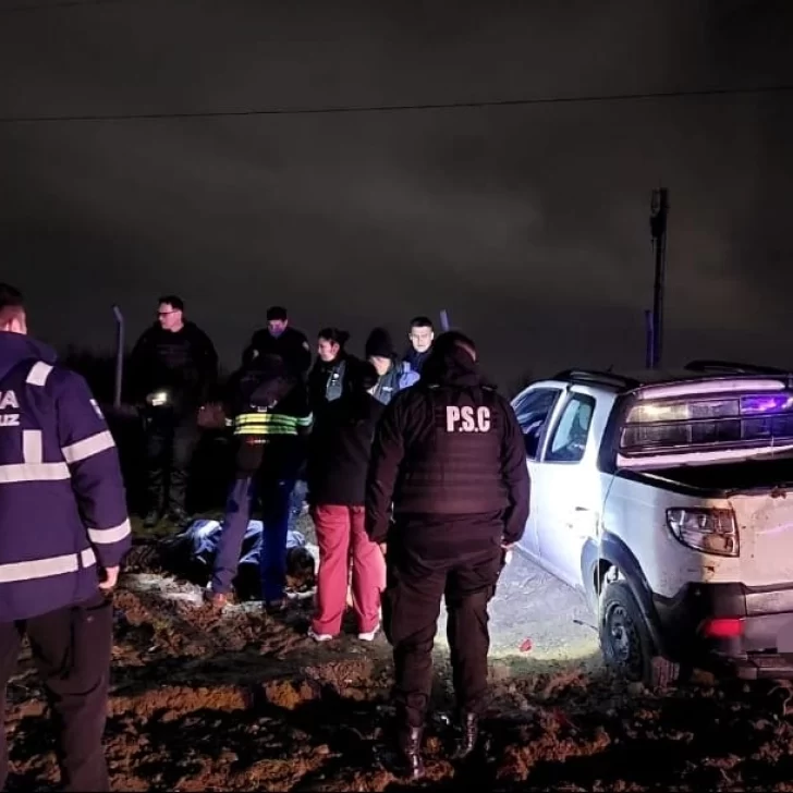 Intentó pasar un auto, volcó cerca del autódromo de Río Gallegos y quedó en terapia intensiva con fracturas en las costillas