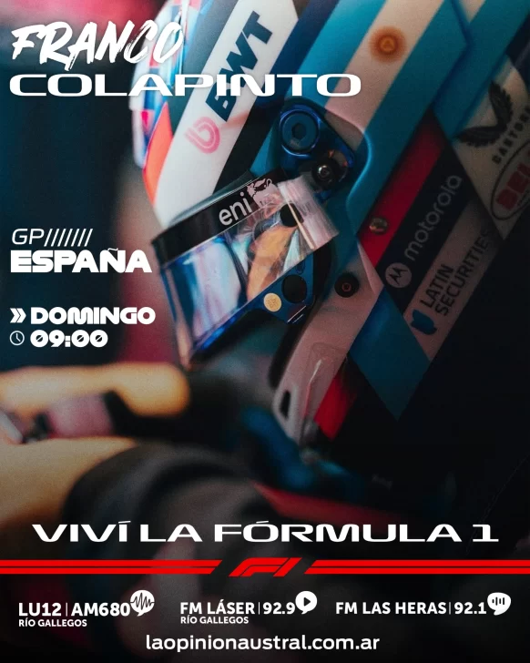 Cómo ver el GP de España de F1 con Franco Colapinto, Piastri, Norris y Verstappen: Deporte Libre, Roja Directa o Al Ángulo TV