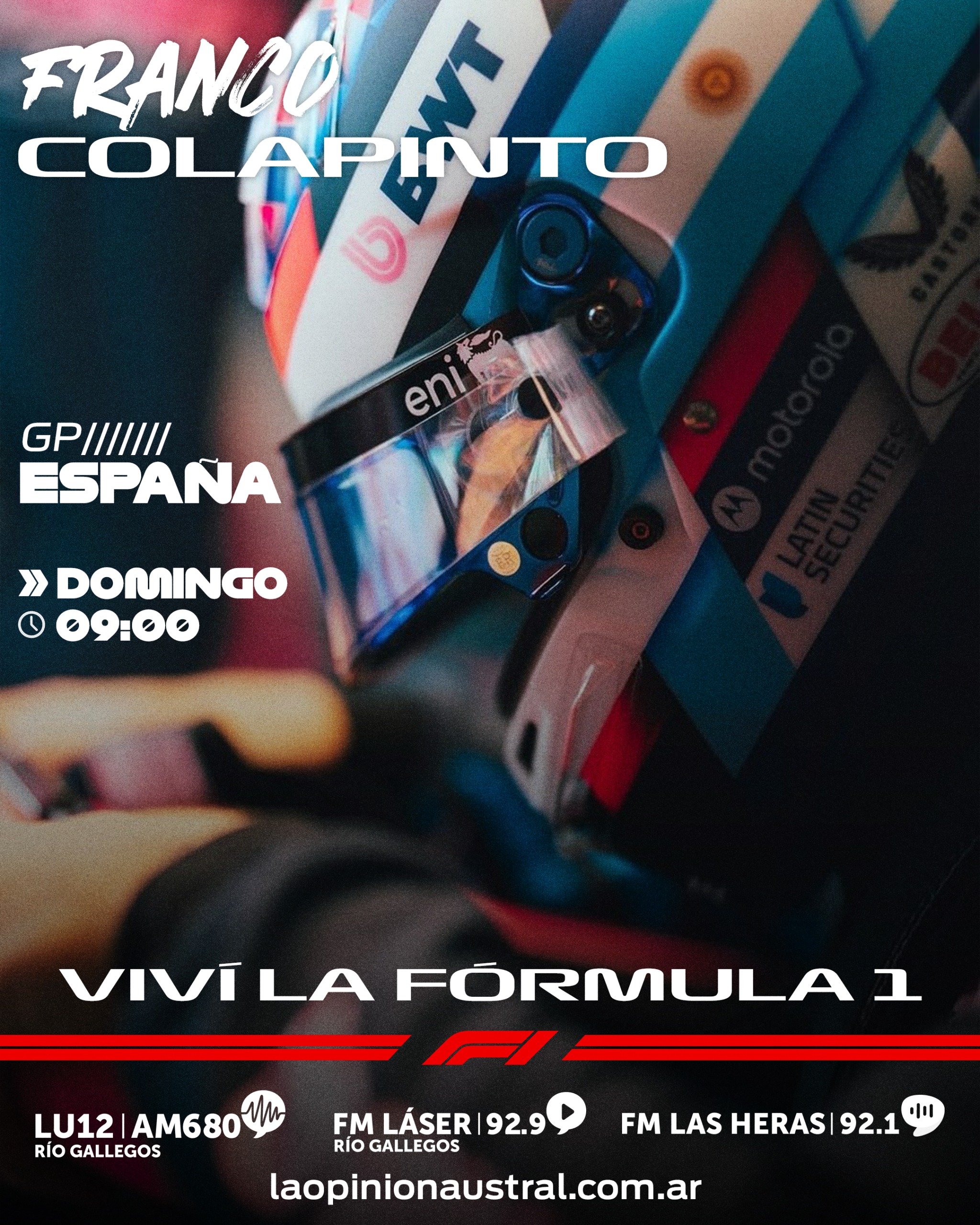 Cómo ver el GP de España de F1 con Franco Colapinto, Piastri, Norris y Verstappen: Deporte Libre, Roja Directa o Al Ángulo TV