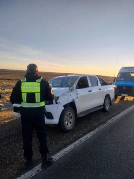 Un hombre de Tierra del Fuego se salvó de milagro tras un vuelco provocado por la escarcha en la calzada