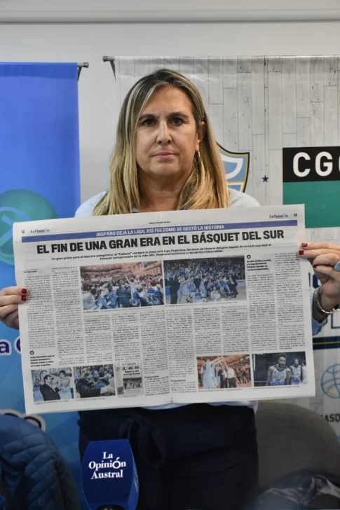  La presidenta del Club Hispano Americano de Río Gallegos, Claudia Dambrosio. FOTO: JOSÉ SILVA/LA OPINIÓN AUSTRAL.