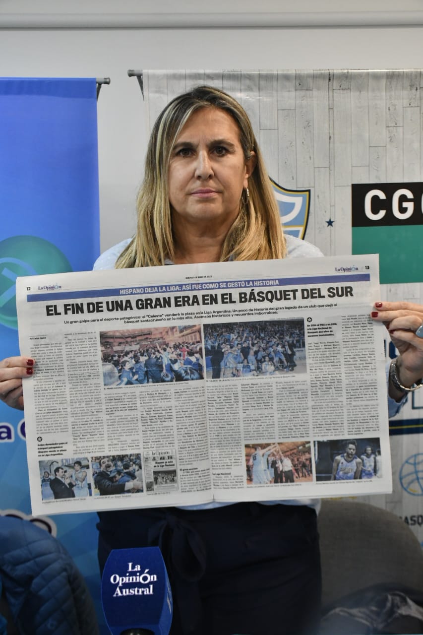  La presidenta del Club Hispano Americano de Río Gallegos, Claudia Dambrosio. FOTO: JOSÉ SILVA/LA OPINIÓN AUSTRAL.