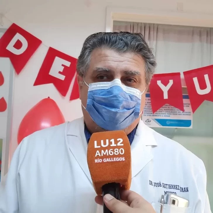  José Gutiérrez, titular del área de Hemoterapia del Hospital Regional.