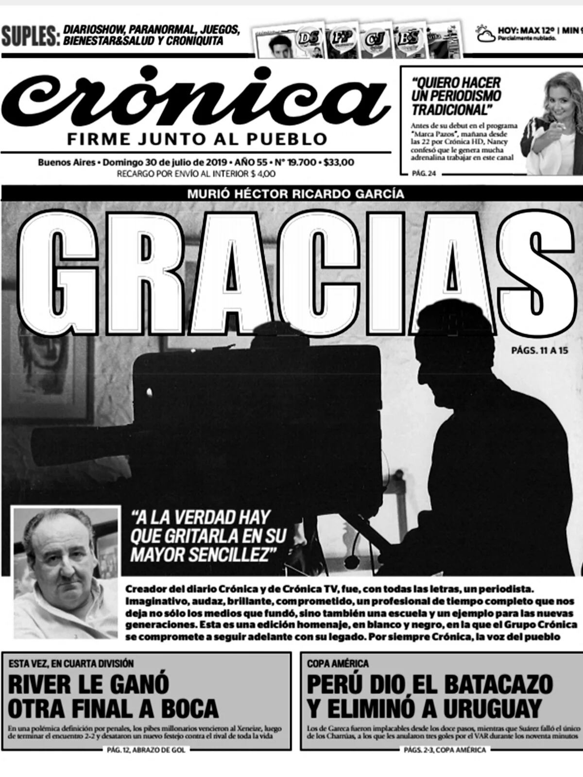  Héctor Ricardo García murió el 8 de julio de 2019. A seis años, su legado sigue vigente.