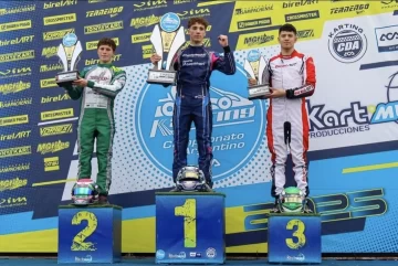Thiago Díaz sumó un nuevo podio en el Campeonato Argentino de Karting