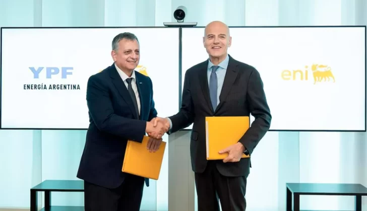 YPF firmará en Italia un acuerdo con ENI para exportar GNL producido en Vaca Muerta