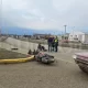 Choque entre un auto y una moto en la Autovía de Río Gallegos y Avenida Asturias