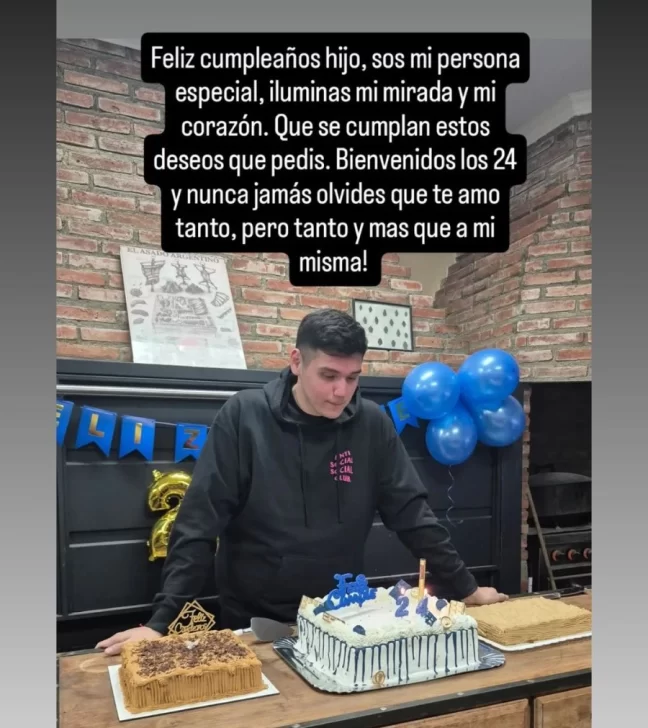 Thiago Martínez cumplió años en Río Gallegos rodeado de sus afectos