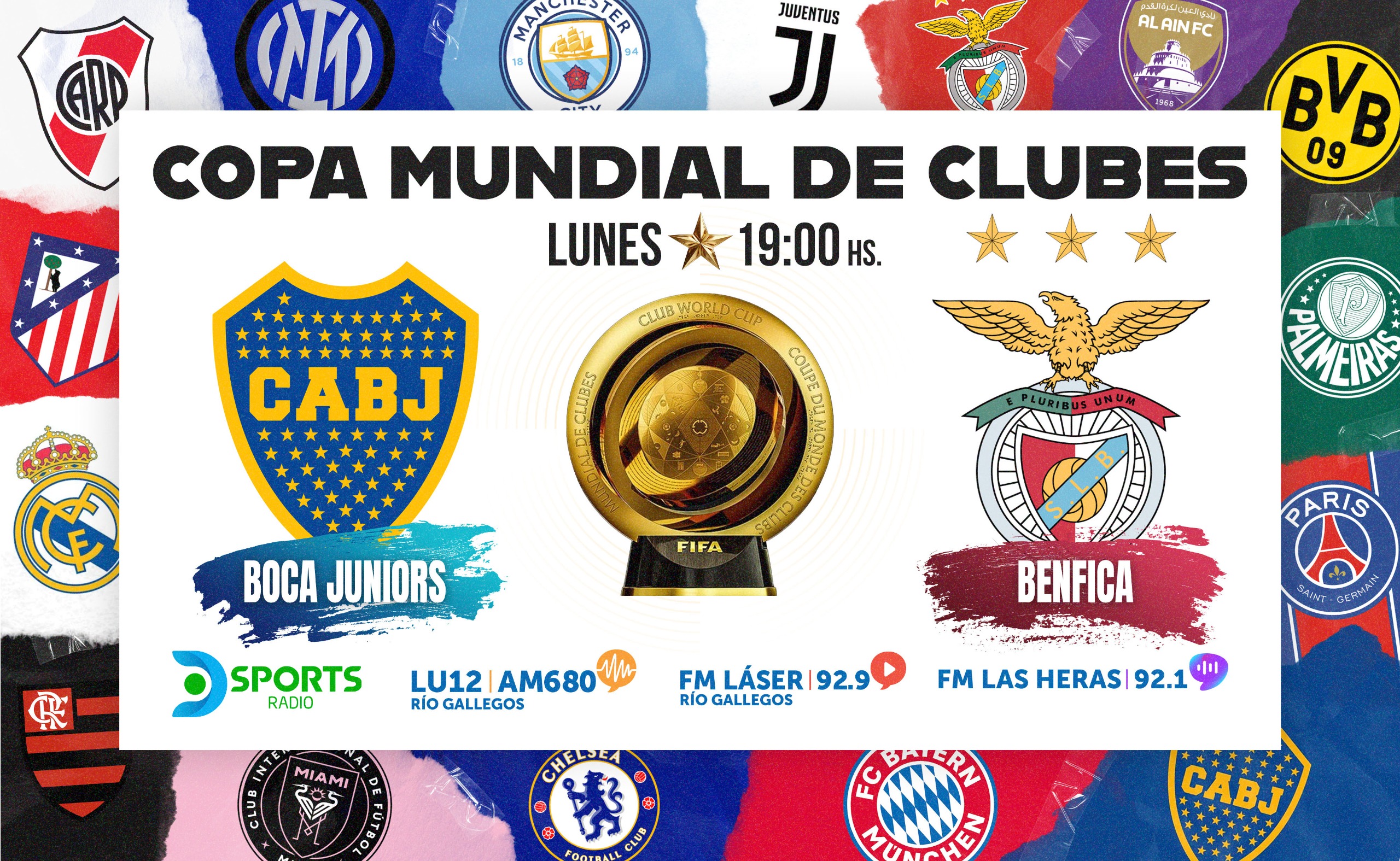 Boca se enfrenta Benfica, hoy EN VIVO por el Mundial de Clubes: horario, cómo ver, formaciones y todo lo que tenés que saber