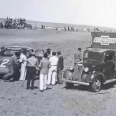 Juan Manuel Fangio en una foto histórica