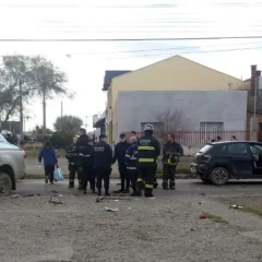 Una menor debió ser trasladado al hospital tras violento choque en Río Gallegos
